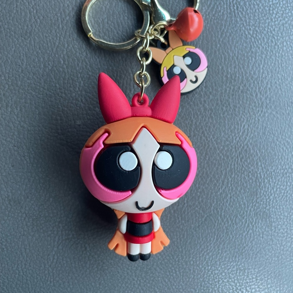 Powerpuff Girls Keychain NWT Cartoon Network Anime Accessory bsg tag